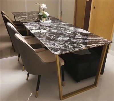 Zwart marmeren bijzettafeltje