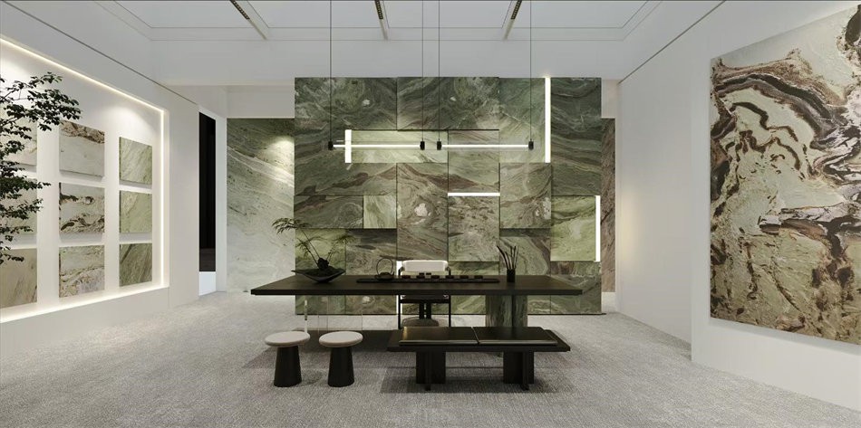 Green Jade Flowing Clouds Marble Green Jade Flowing Clouds Marble