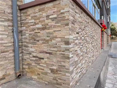 Buitenmuurpanelen met stenen accent