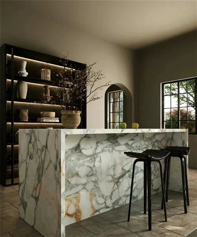 Keuken Calacatta goud marmer